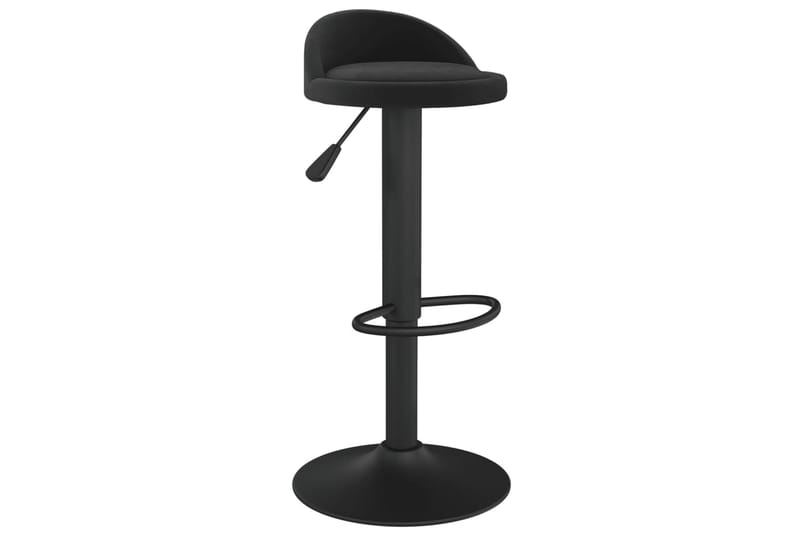 barstole 2 stk. fløjl sort - Sort - Møbler - Stole & lænestole - Barstole