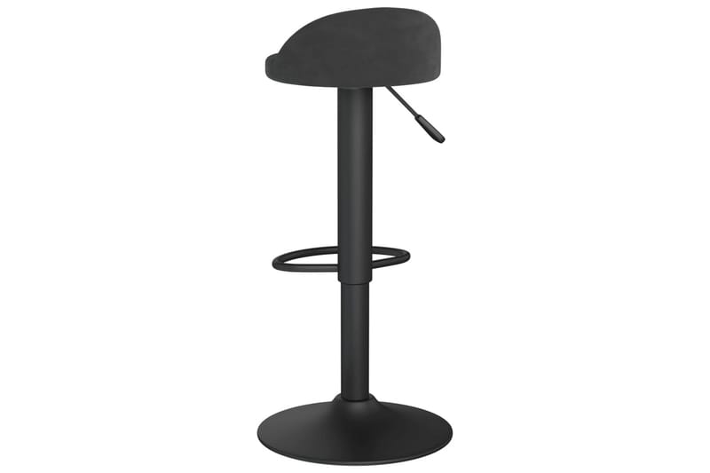 barstole 2 stk. fløjl sort - Sort - Møbler - Stole & lænestole - Barstole
