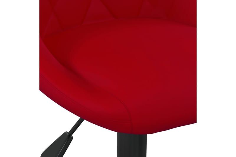 barstole 2 stk. fløjl vinrød - Rød - Møbler - Stole & lænestole - Barstole