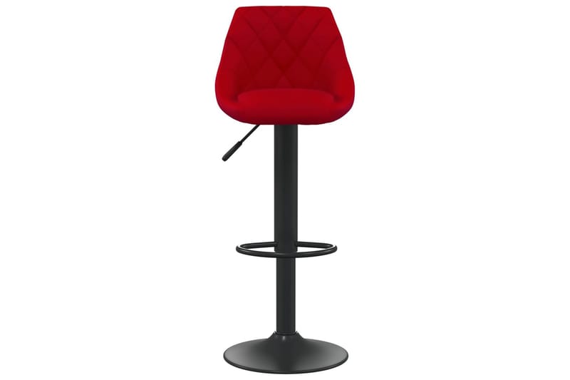 barstole 2 stk. fløjl vinrød - Rød - Møbler - Stole & lænestole - Barstole