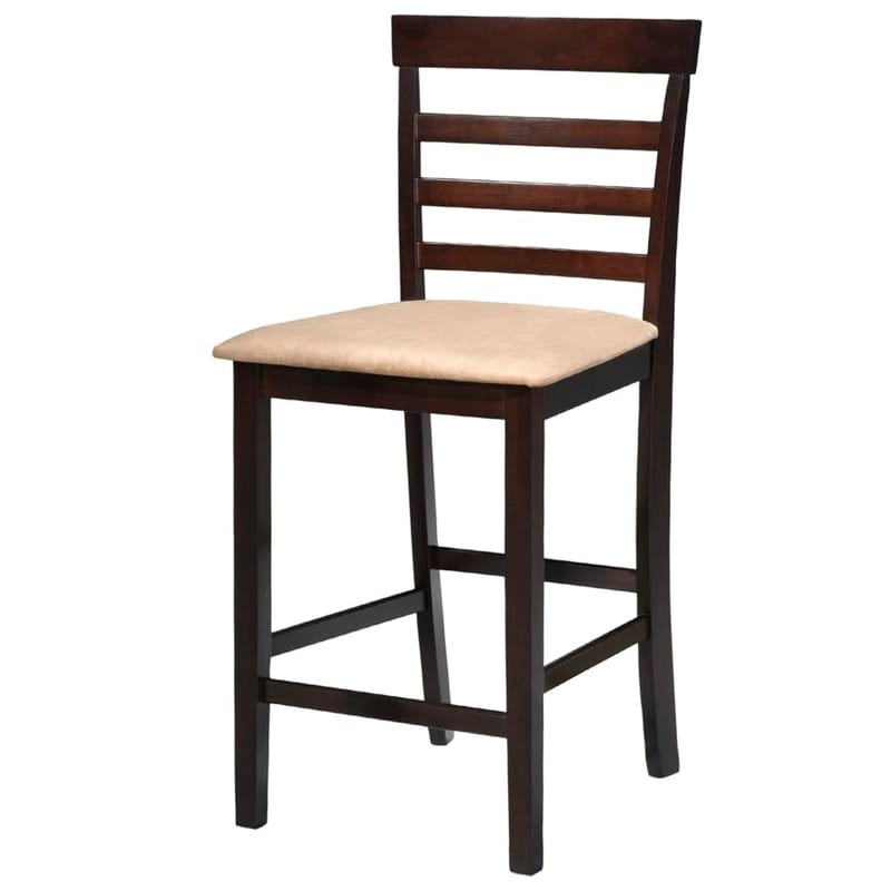Barbord 4 Barstole Træ Brun - Brun - Møbler - Stole & lænestole - Barstole