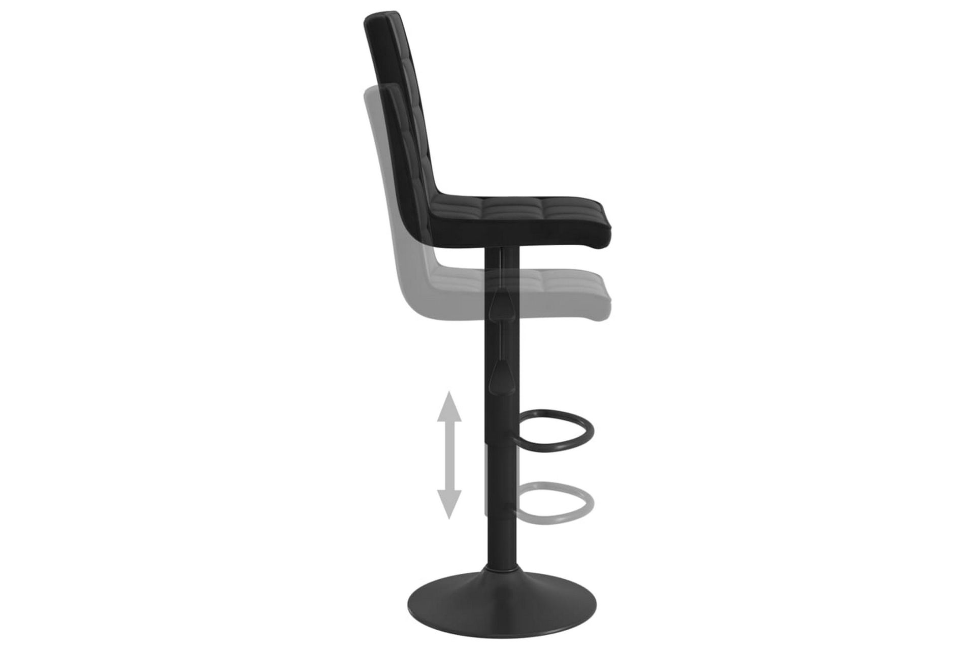 barstol fløjl sort - Sort - Møbler - Stole & lænestole - Barstole