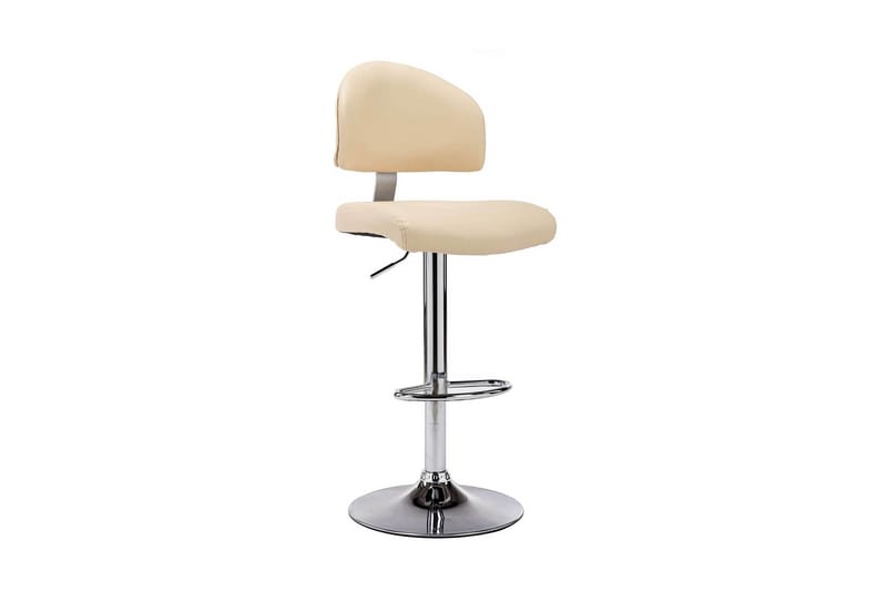 Barstol Kunstlæder Cremefarvet - Creme - Møbler - Stole & lænestole - Barstole