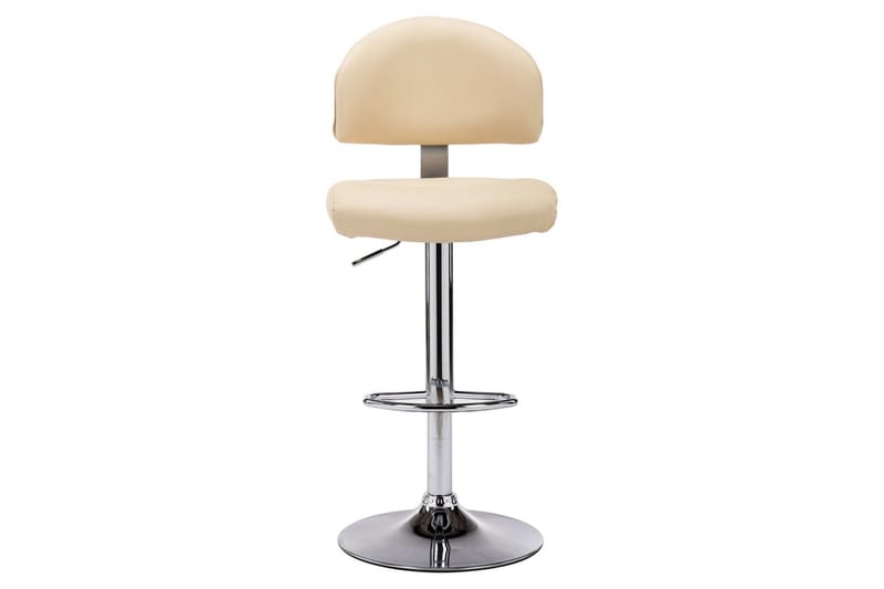 Barstol Kunstlæder Cremefarvet - Creme - Møbler - Stole & lænestole - Barstole
