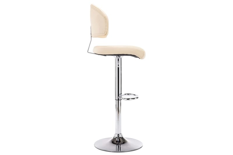 Barstol Kunstlæder Cremefarvet - Creme - Møbler - Stole & lænestole - Barstole