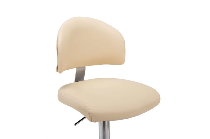 Barstol Kunstlæder Cremefarvet - Creme - Møbler - Stole & lænestole - Barstole