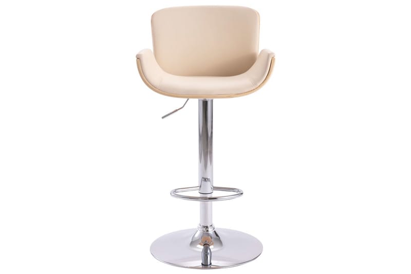 Barstol Kunstlæder Cremefarvet - Creme - Møbler - Stole & lænestole - Barstole