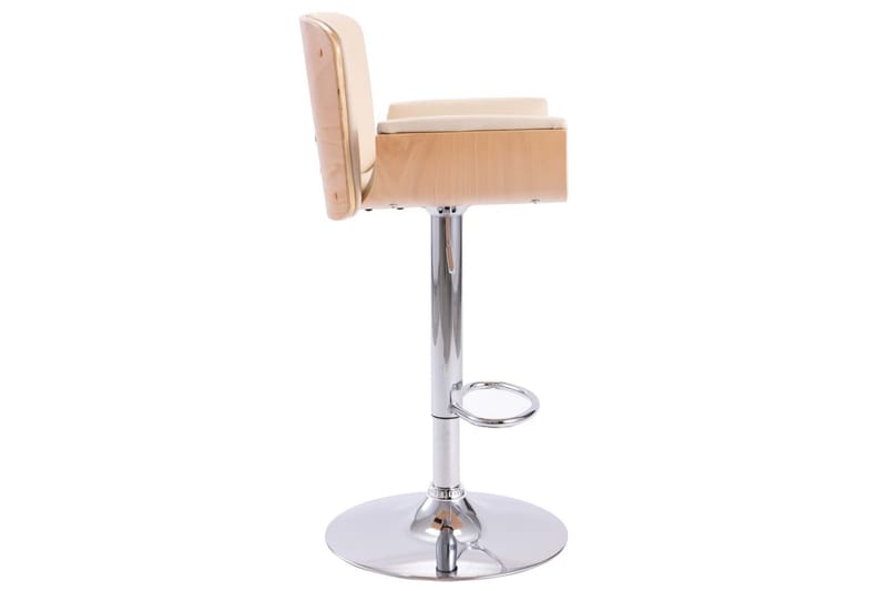 Barstol Kunstlæder Cremefarvet - Creme - Møbler - Stole & lænestole - Barstole