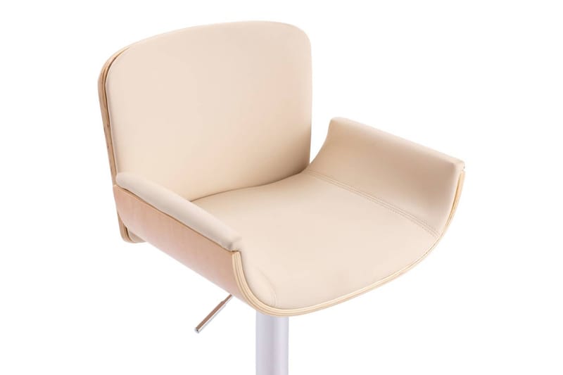 Barstol Kunstlæder Cremefarvet - Creme - Møbler - Stole & lænestole - Barstole
