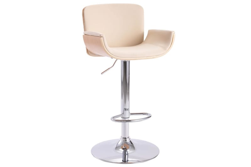 Barstol Kunstlæder Cremefarvet - Creme - Møbler - Stole & lænestole - Barstole