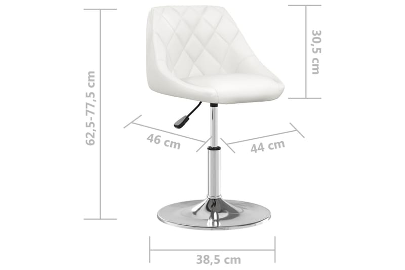 barstol kunstlæder hvid - Hvid - Møbler - Stole & lænestole - Barstole