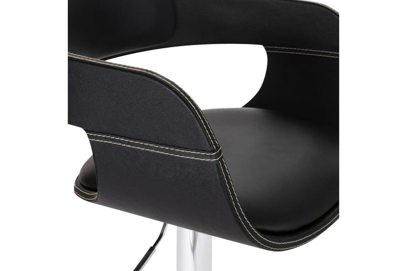 Barstol Kunstlæder Sort - Sort - Møbler - Stole & lænestole - Barstole