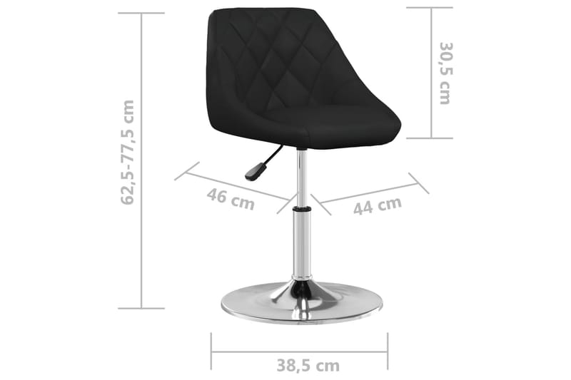 barstol kunstlæder sort - Sort - Møbler - Stole & lænestole - Barstole