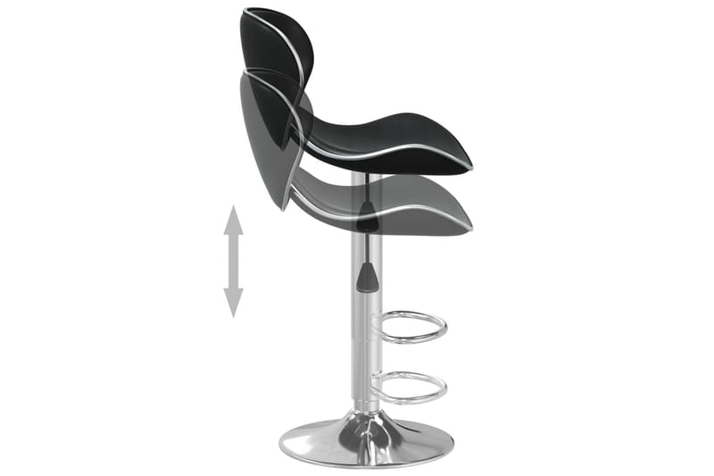 barstol kunstlæder sort - Sort - Møbler - Stole & lænestole - Barstole