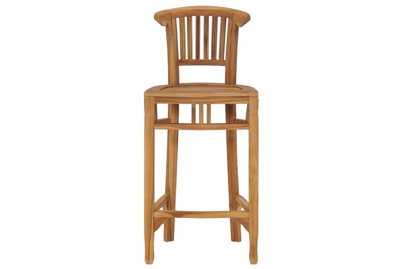 Barstol Massivt Teaktræ - Brun - Møbler - Stole & lænestole - Barstole