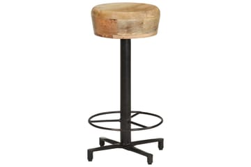 Barstole 2 stk. 66 cm massivt mangotræ - Brun - Møbler - Stole & lænestole - Barstole