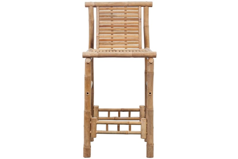 Barstole 2 Stk. Bambus - Brun - Møbler - Stole & lænestole - Barstole