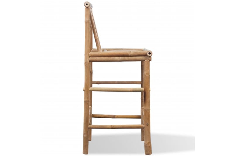 Barstole 2 Stk. Bambus - Brun - Møbler - Stole & lænestole - Barstole