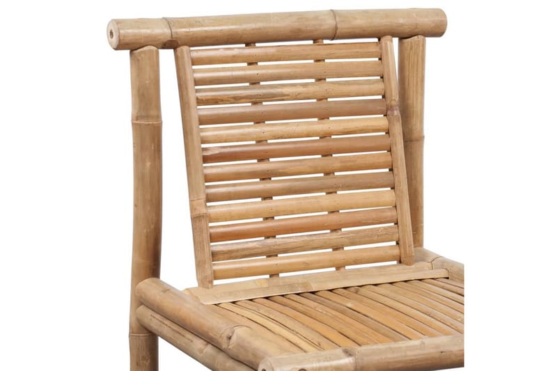 Barstole 2 Stk. Bambus - Brun - Møbler - Stole & lænestole - Barstole