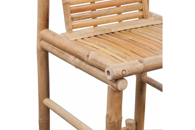 Barstole 2 Stk. Bambus - Brun - Møbler - Stole & lænestole - Barstole