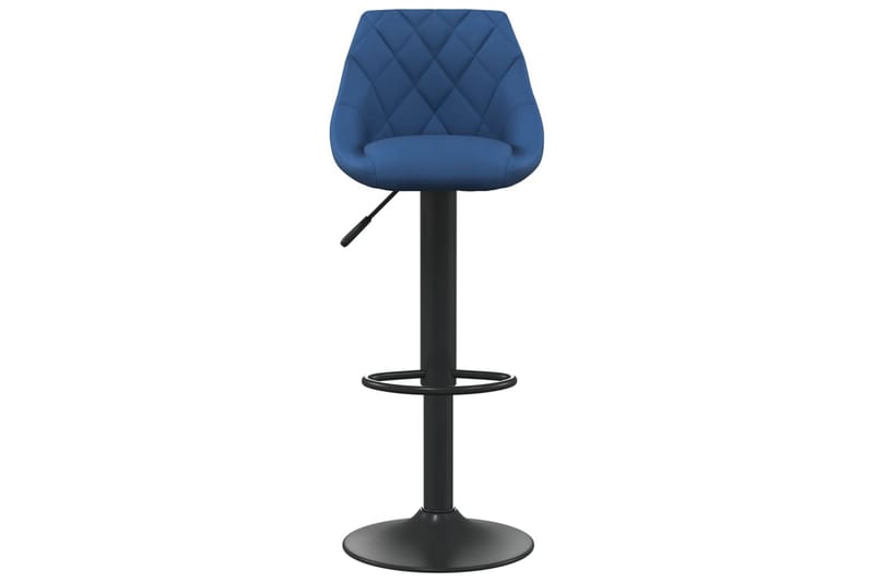 barstole 2 stk. fløjl blå - Blå - Møbler - Stole & lænestole - Barstole