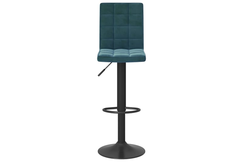 barstole 2 stk. fløjl blå - Blå - Møbler - Stole & lænestole - Barstole