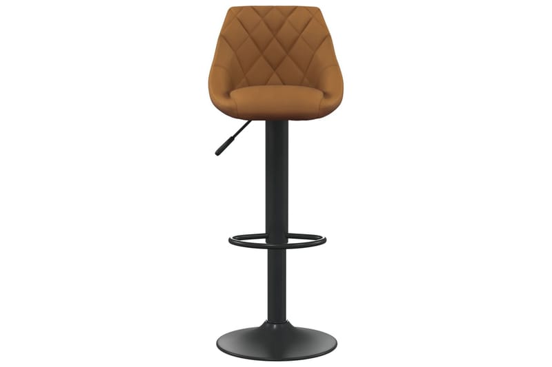 barstole 2 stk. fløjl brun - Brun - Møbler - Stole & lænestole - Barstole