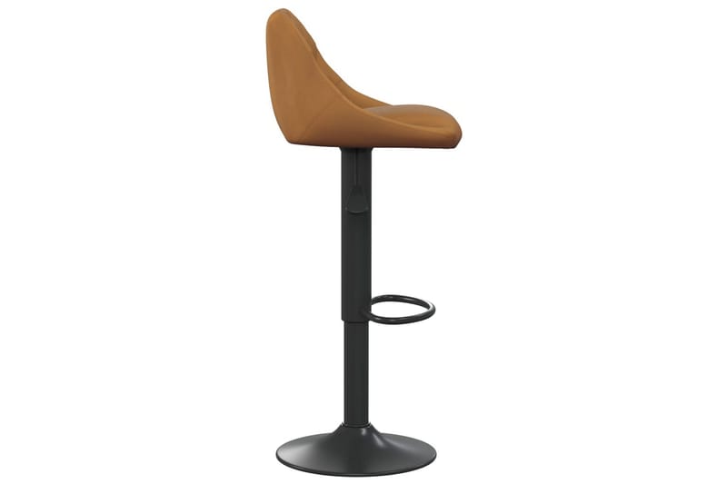 barstole 2 stk. fløjl brun - Brun - Møbler - Stole & lænestole - Barstole