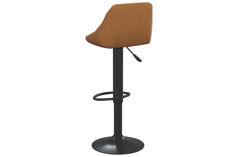 barstole 2 stk. fløjl brun - Brun - Møbler - Stole & lænestole - Barstole