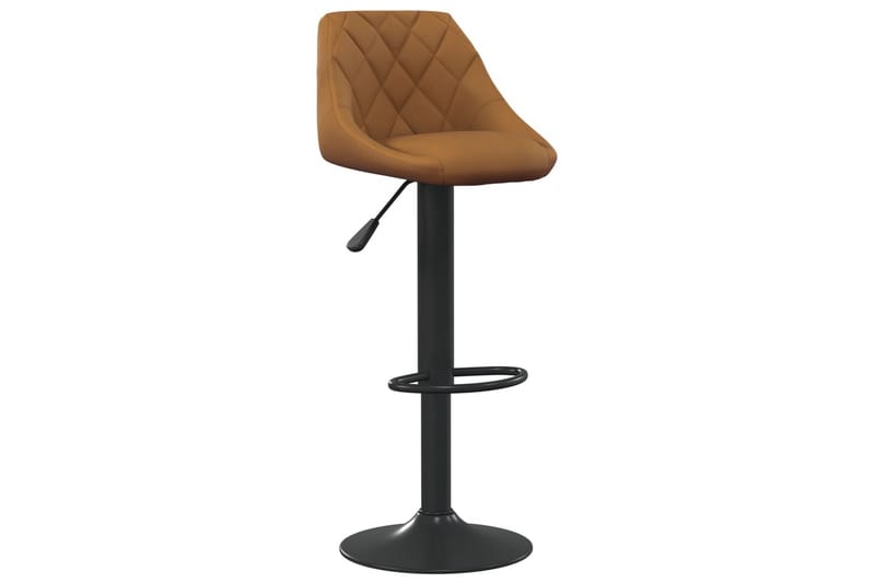 barstole 2 stk. fløjl brun - Brun - Møbler - Stole & lænestole - Barstole