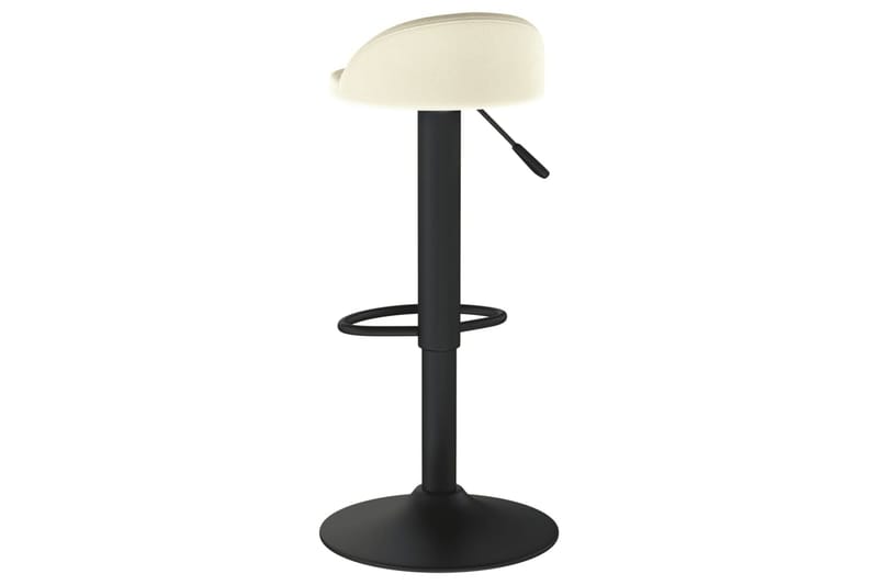 barstole 2 stk. fløjl cremefarvet - Creme - Møbler - Stole & lænestole - Barstole