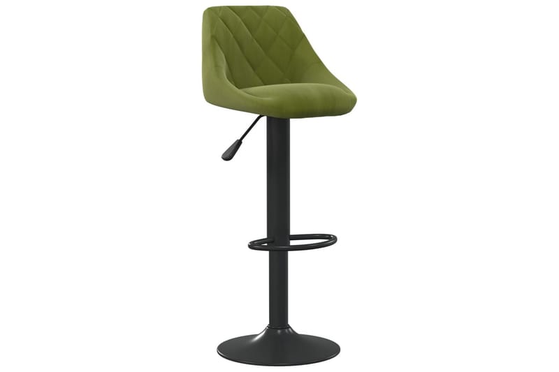 barstole 2 stk. fløjl lysegrøn - Grøn - Barstole