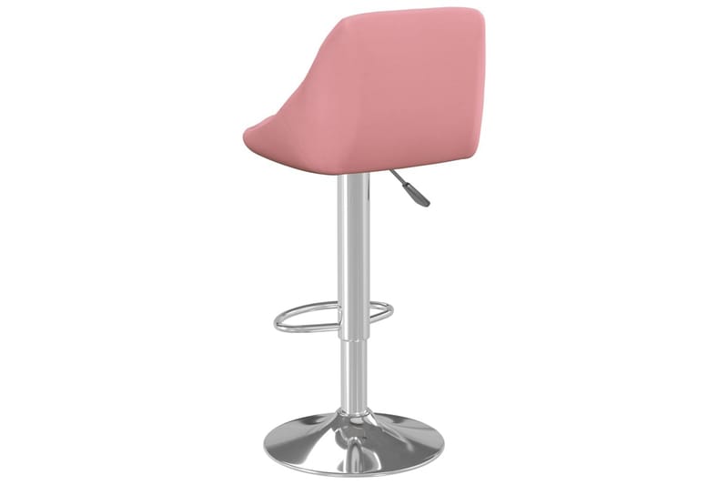 barstole 2 stk. fløjl lyserød - Lyserød - Barstole