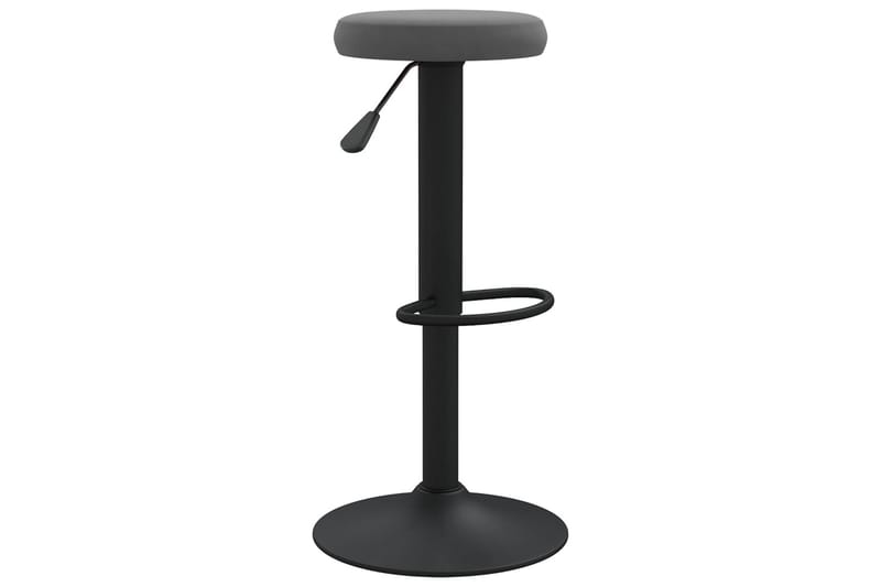 barstole 2 stk. fløjl mørkegrå - Grå - Møbler - Stole & lænestole - Barstole