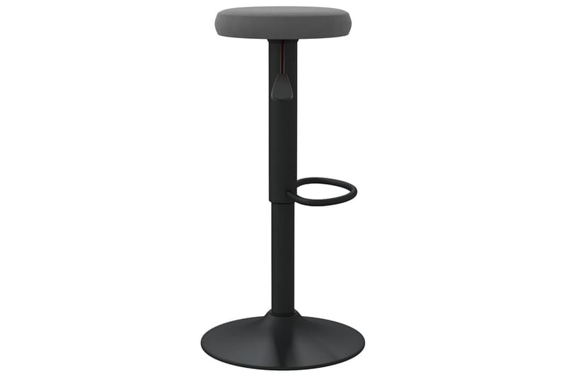 barstole 2 stk. fløjl mørkegrå - Grå - Møbler - Stole & lænestole - Barstole