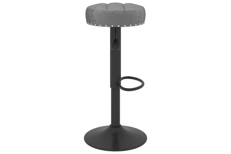 barstole 2 stk. fløjl mørkegrå - Grå - Møbler - Stole & lænestole - Barstole