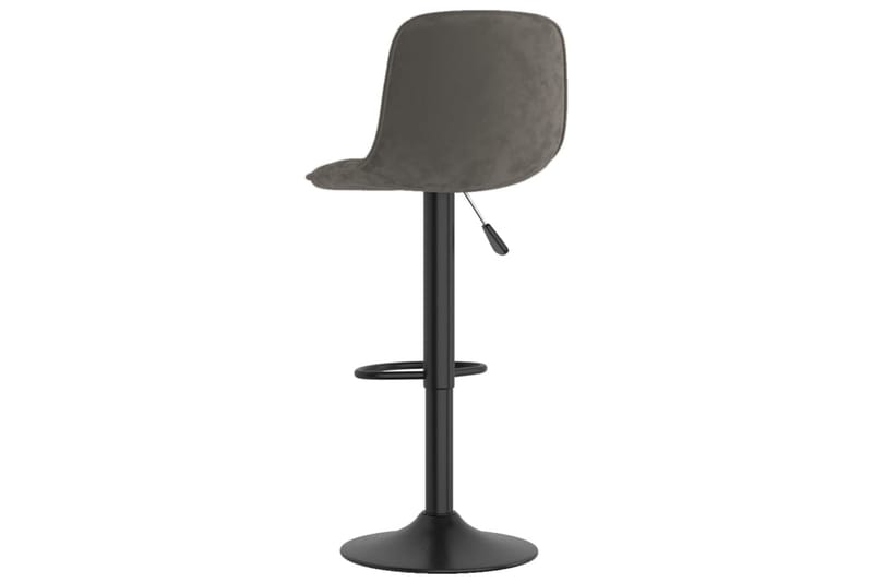 barstole 2 stk. fløjl mørkegrå - Grå - Møbler - Stole & lænestole - Barstole