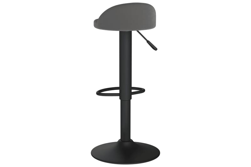 barstole 2 stk. fløjl mørkegrå - Grå - Møbler - Stole & lænestole - Barstole