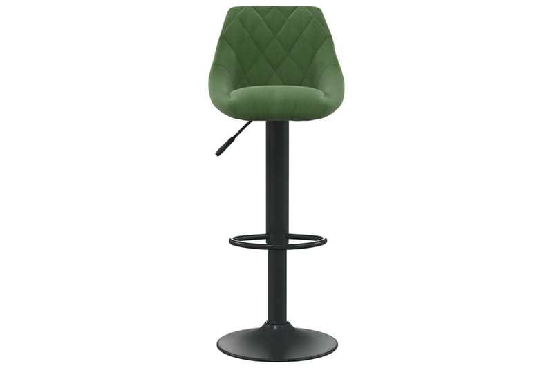 barstole 2 stk. fløjl mørkegrøn - Grøn - Møbler - Stole & lænestole - Barstole