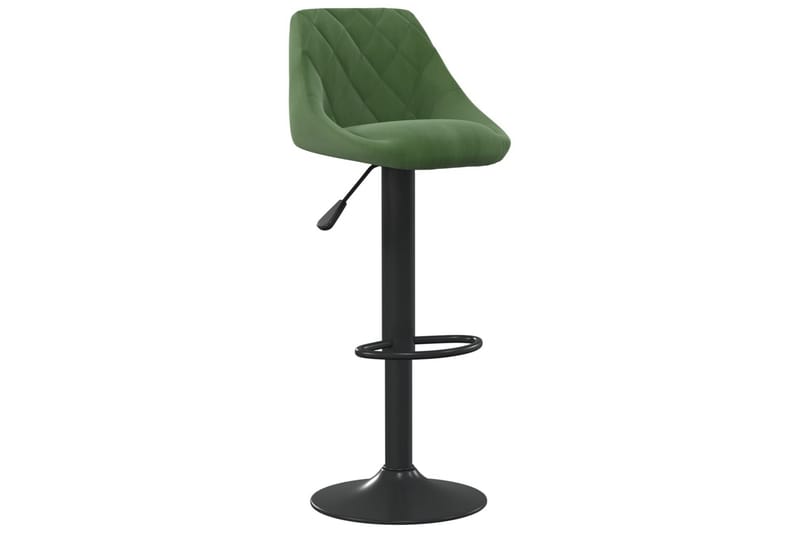 barstole 2 stk. fløjl mørkegrøn - Grøn - Møbler - Stole & lænestole - Barstole