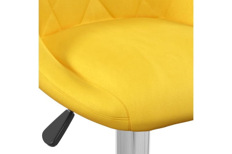 barstole 2 stk. fløjl sennepsgul - Gul - Møbler - Stole & lænestole - Barstole