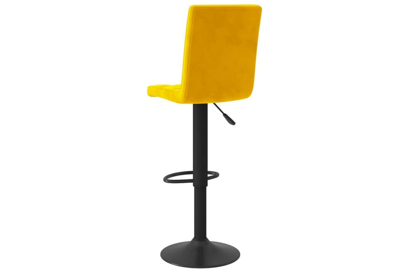 barstole 2 stk. fløjl sennepsgul - Gul - Møbler - Stole & lænestole - Barstole