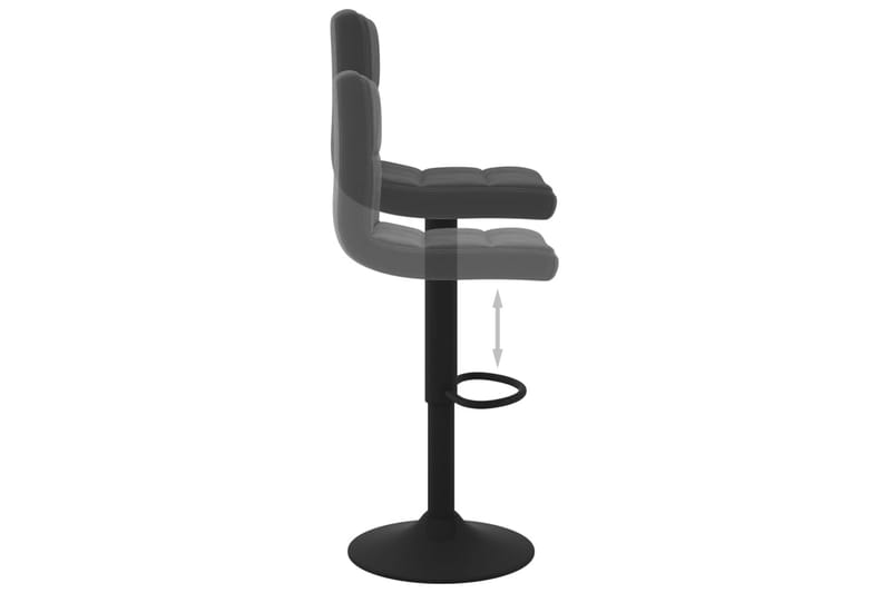 barstole 2 stk. fløjl sort - Sort - Møbler - Stole & lænestole - Barstole