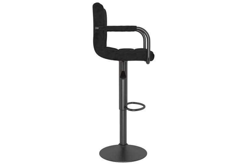 barstole 2 stk. fløjl sort - Sort - Møbler - Stole & lænestole - Barstole