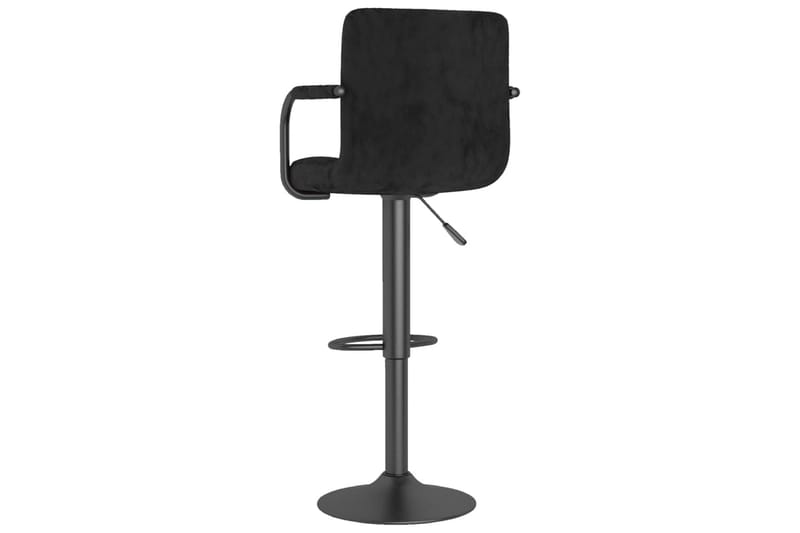 barstole 2 stk. fløjl sort - Sort - Møbler - Stole & lænestole - Barstole