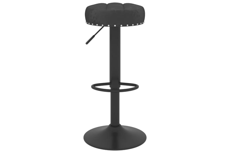 barstole 2 stk. fløjl sort - Sort - Møbler - Stole & lænestole - Barstole