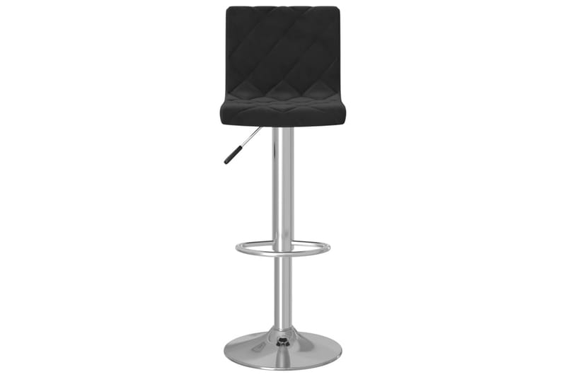 barstole 2 stk. fløjl sort - Sort - Møbler - Stole & lænestole - Barstole