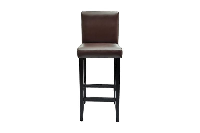 Barstole 2 Stk. Kunstlæder Brun - Brun - Møbler - Stole & lænestole - Barstole