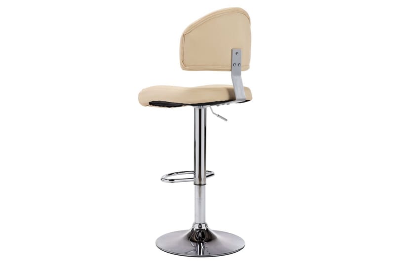 Barstole 2 Stk. Kunstlæder Cremefarvet - Creme - Møbler - Stole & lænestole - Barstole