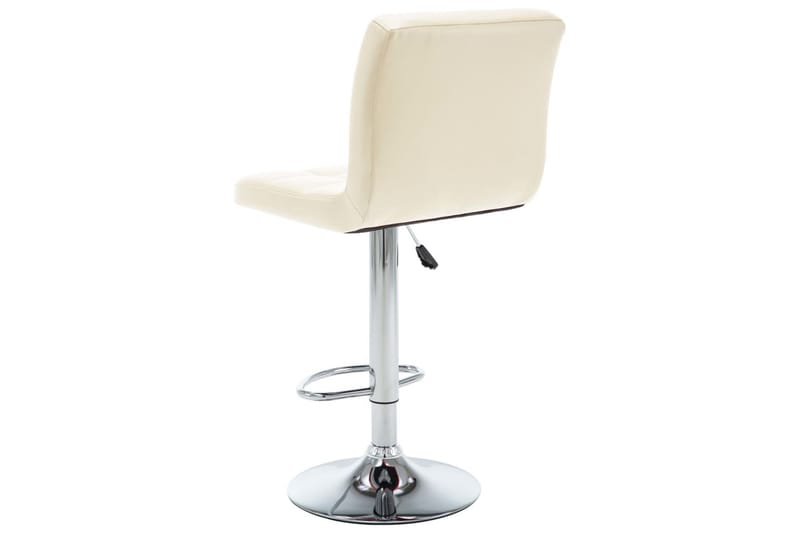 Barstole 2 Stk. Kunstlæder Cremefarvet - Creme - Møbler - Stole & lænestole - Barstole